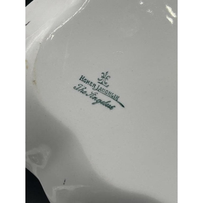 Vintage (1905-1916) Homer Laughlin “The Angelus” Floral Pattern Serving Platter - Rare!