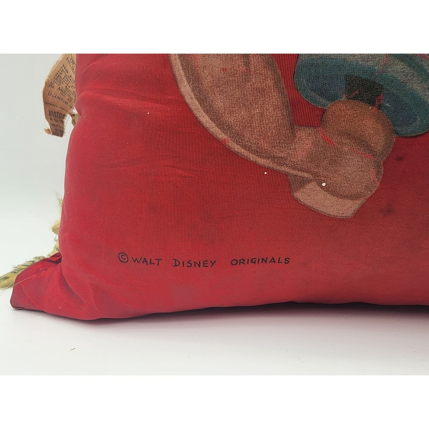 Vintage Walt Disney Goofy Pillow Red Retro Character Collectible RARE/ FAIR