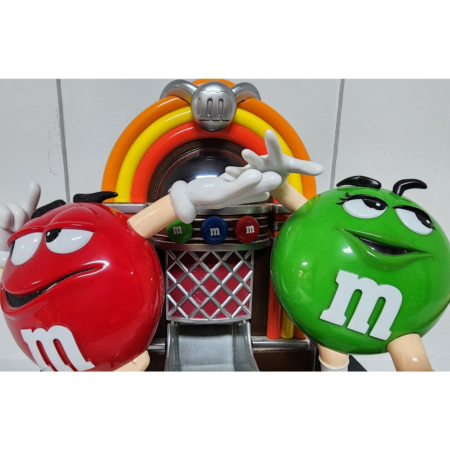 Vintage M&M’s Candy Dispensers – Basketball Player, Saxophonist & Jukebox Set