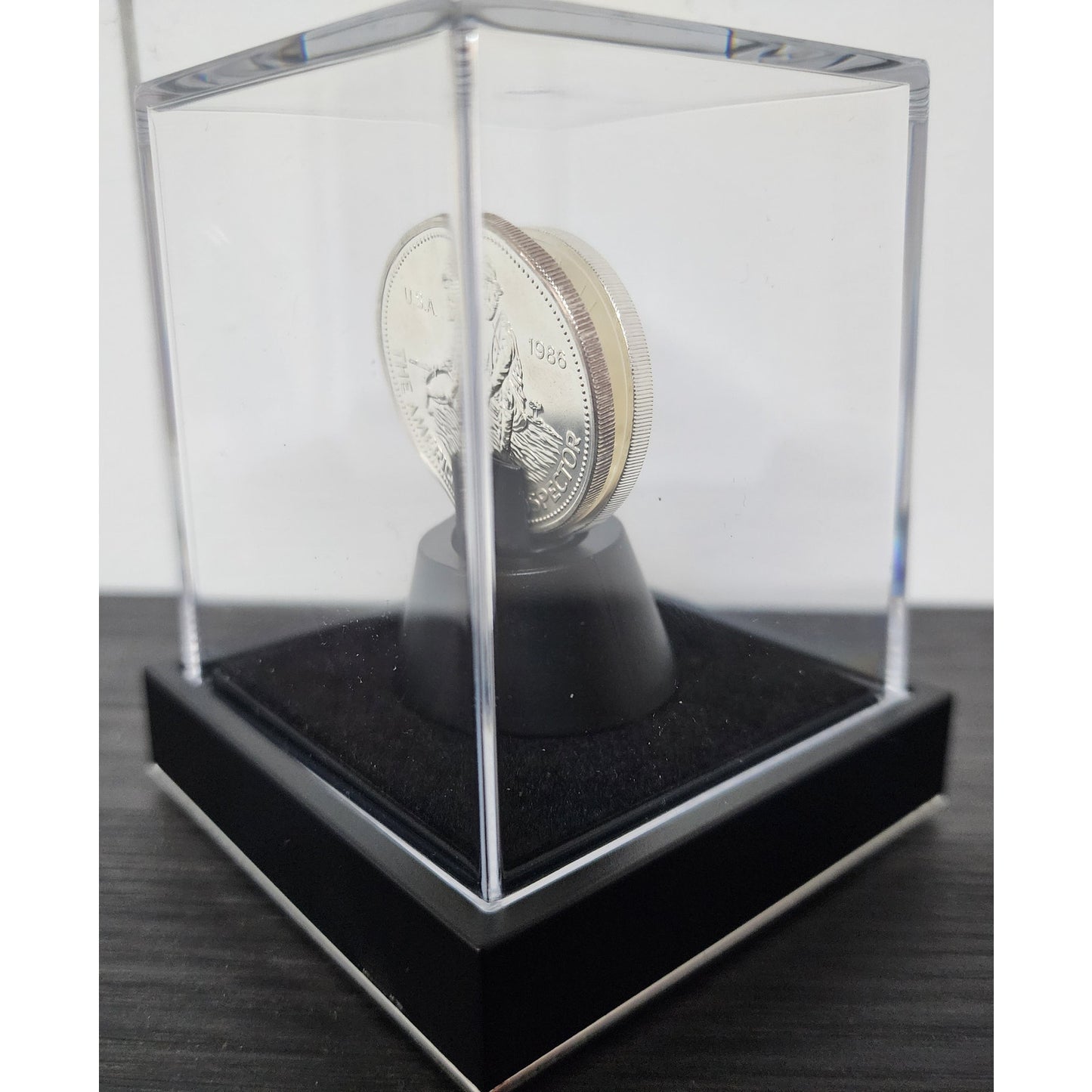 2011 Canada Maple Leaf & 1986 Prospector .9999 Silver 1 Oz Coins  inDisplay Case