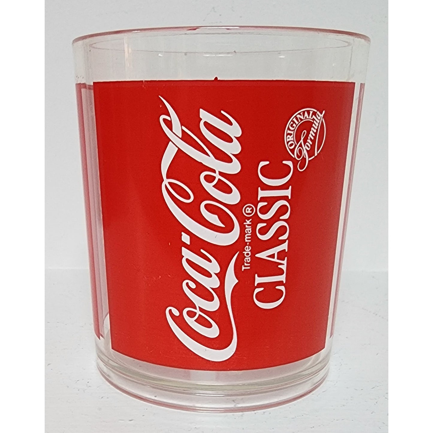 Vintage Coca-Cola Plastic Glass Set w/ Large Pop-Top Tray 8 Glasses + Cup