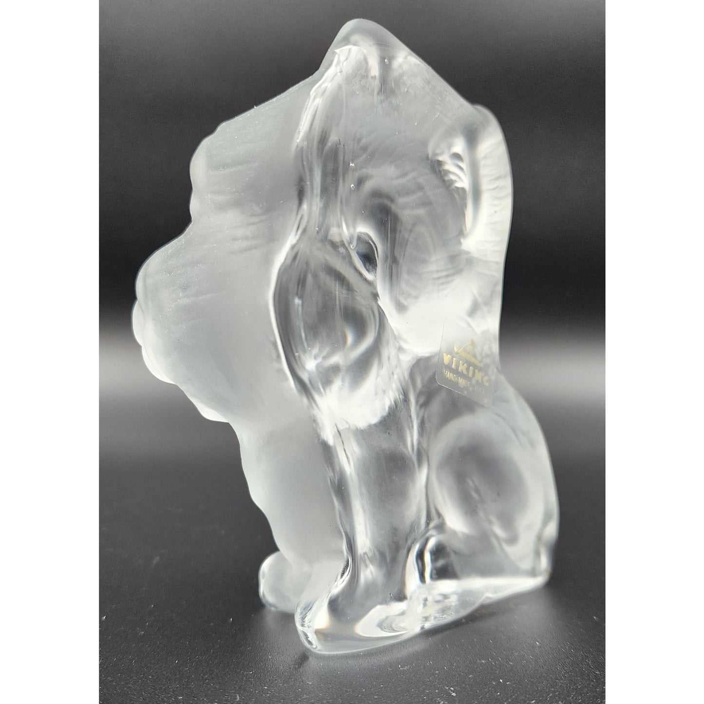 Viking Glass Hand Made USA Scottish Terrier Paperweight Bookend 5.25” Figurine