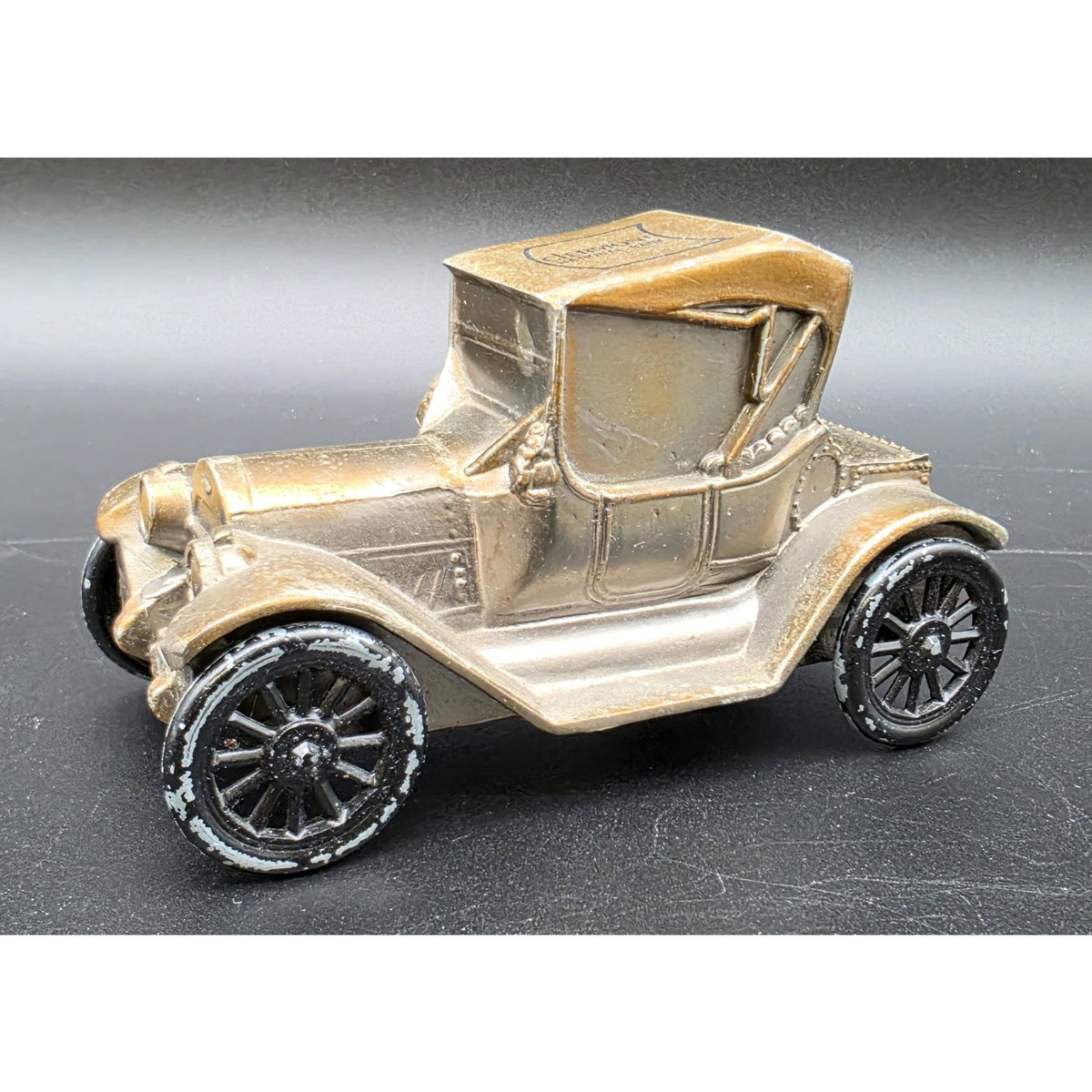 Vintage 1974 Banthrico 1915 Chevrolet Bank Clermont National Metal Car Bronze