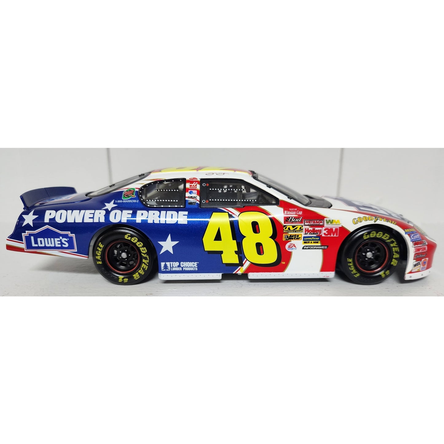 2003 Action 1:24 Jimmie Johnson #48 Lowe’s Power of Pride Monte Carlo Diecast