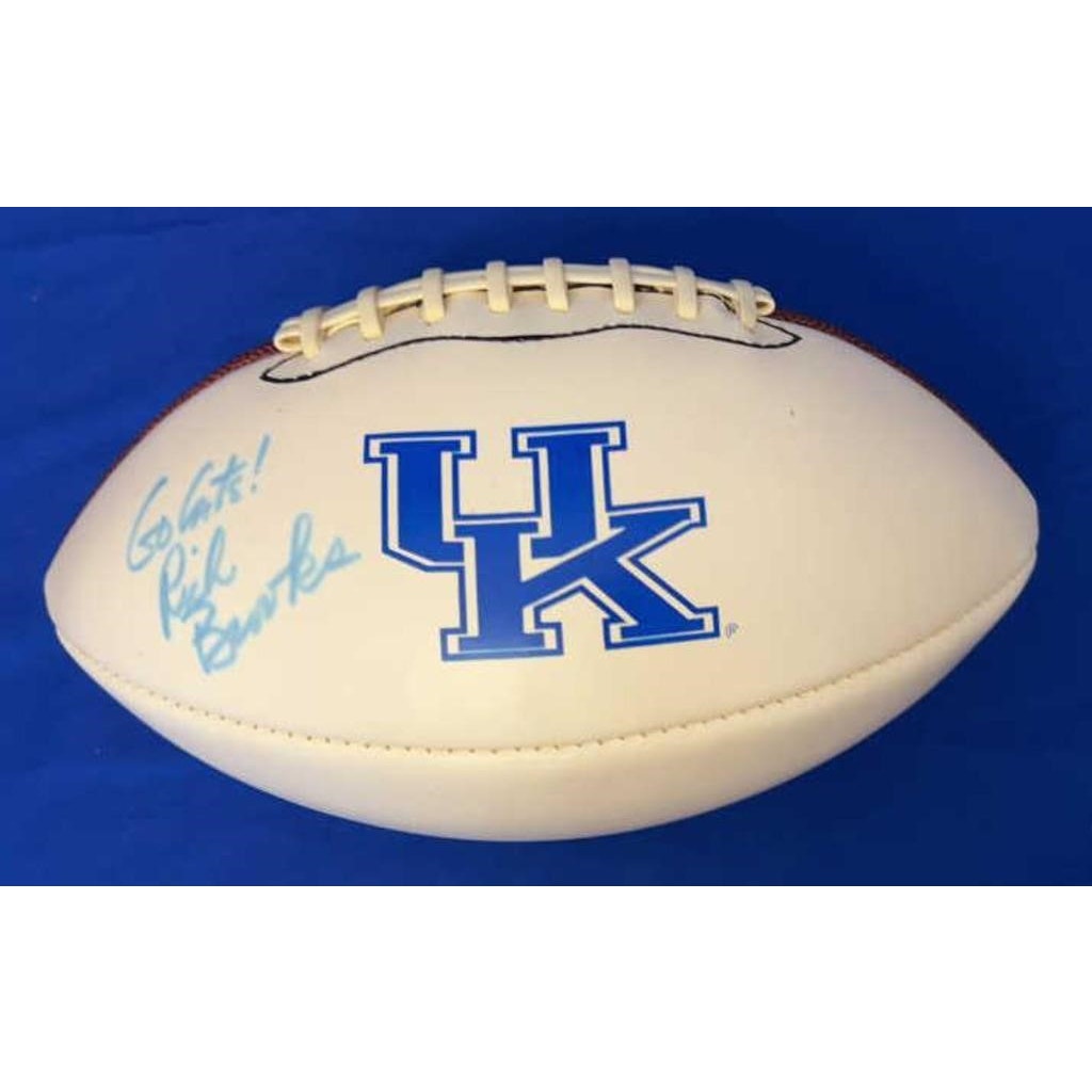 Kentucky Wildcats Rich Brooks Signed Football Go Cats! Autograph NCAA Coach UK