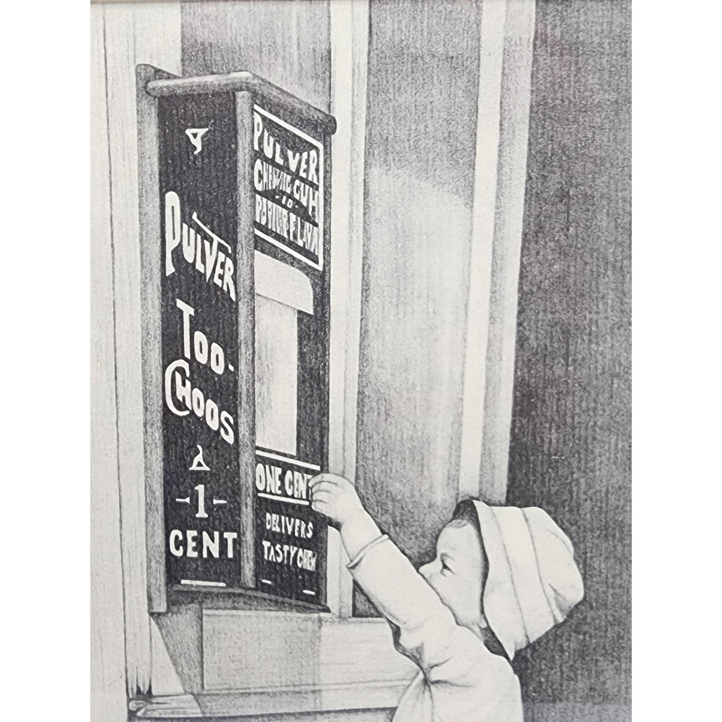 Paula Beck 1993 Signed Lithograph "Buying Too-Choos" Americana Art Ornate Frame