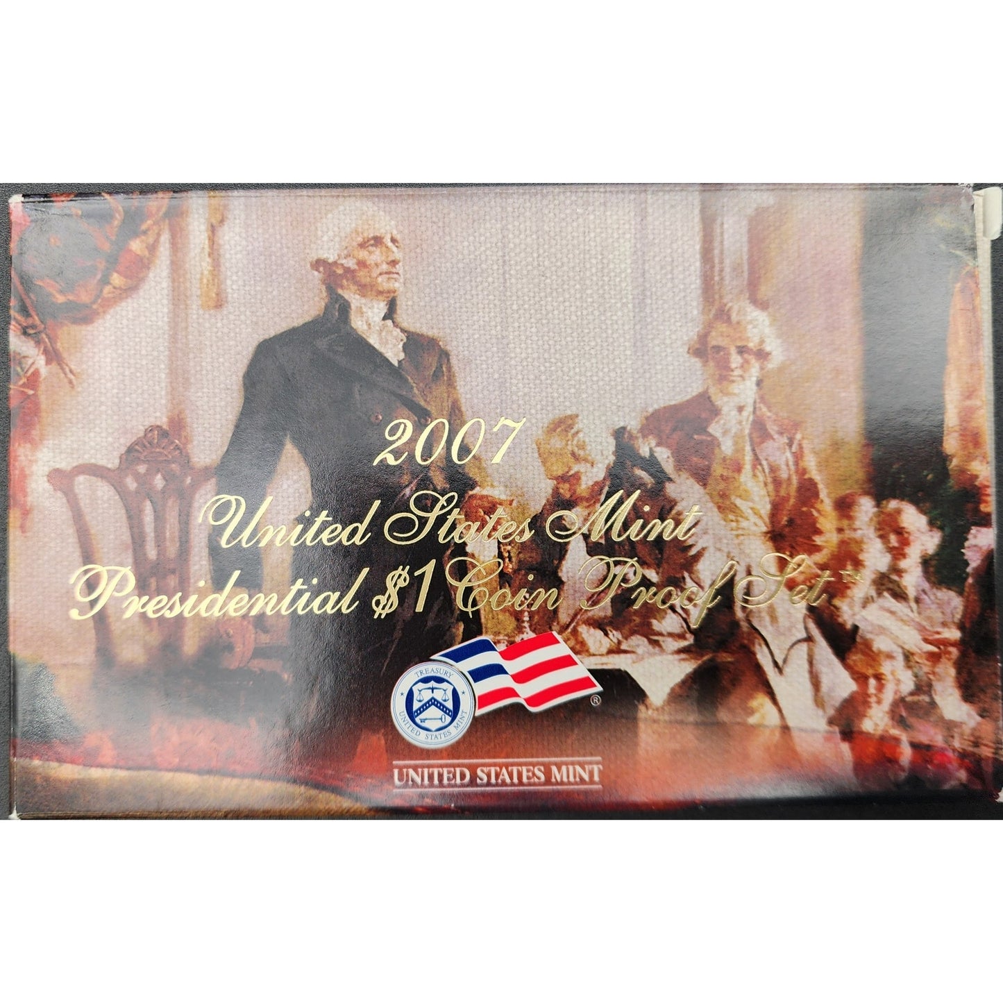 2007 Presidential US Mint $1 Proof Set + 1989 Mini Page Presidents Foldout Bundle