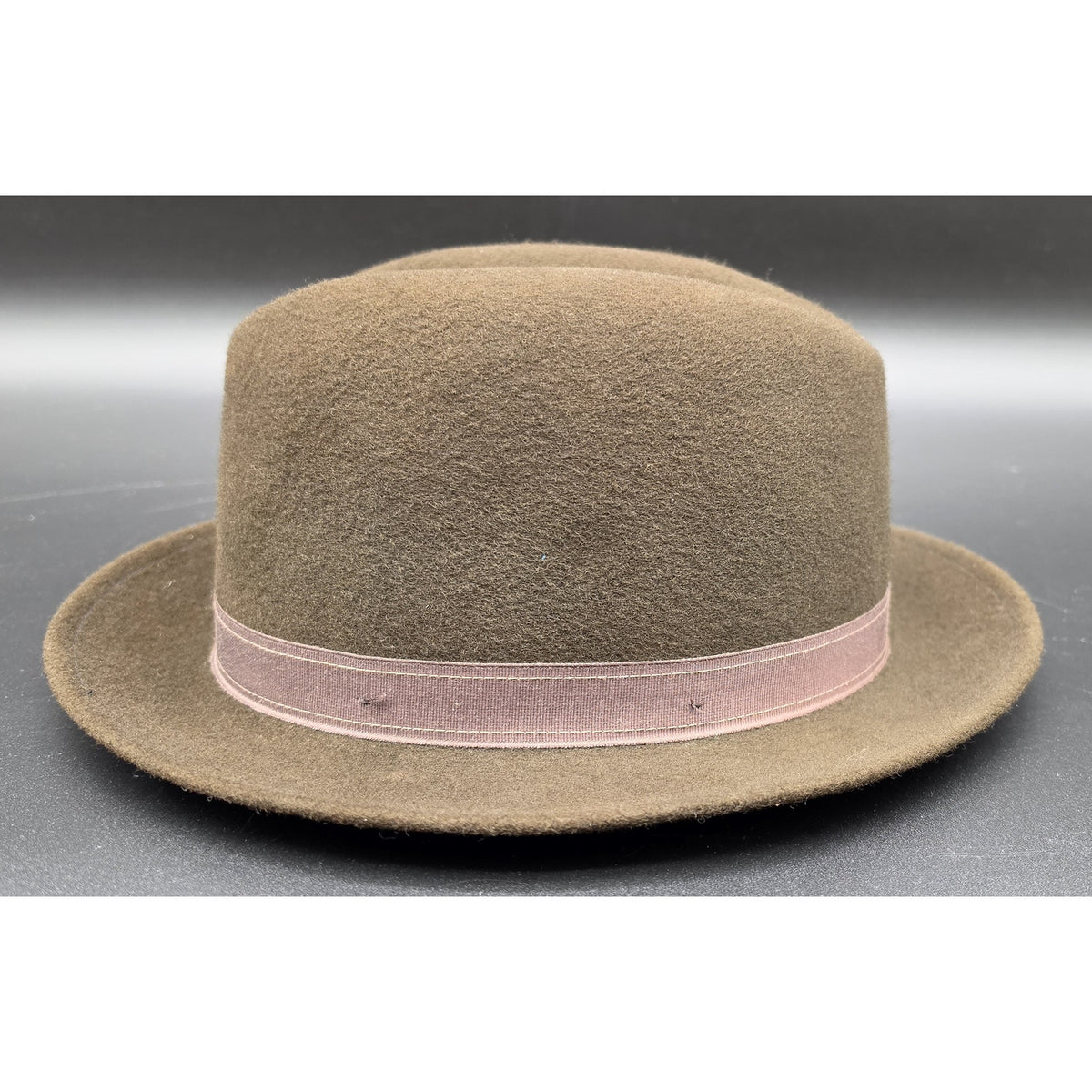 Vintage Capas Design Men Brown Wool Fedora Hat Sz L USA Made Classic Trillby
