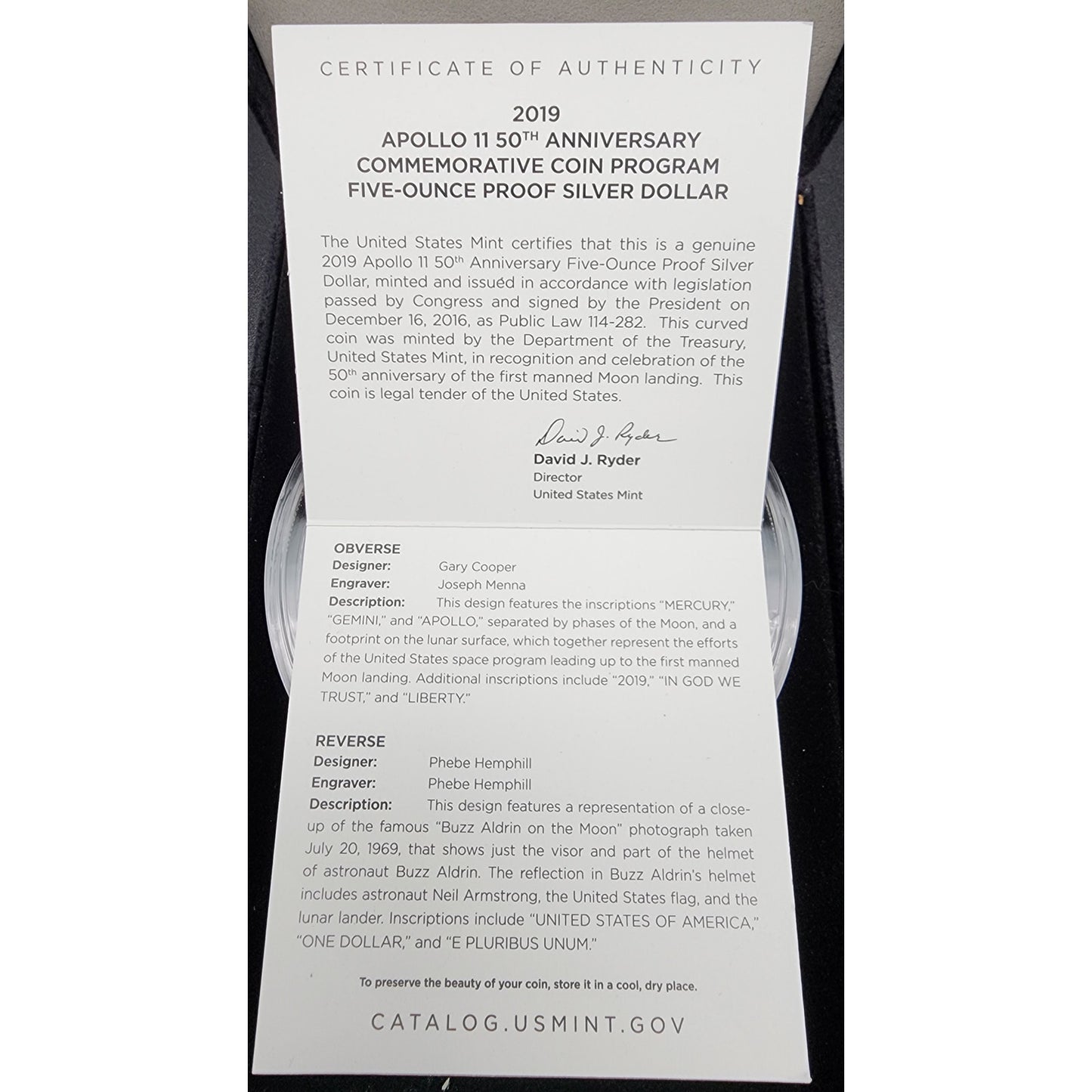 Apollo 11 50th Anniversary 5oz, 1oz + Half Dollar Proof Sets with OGP & CoAs with 1967 Newsweek, Man on the Moon Stamps, 50th Anniversary Embroidered Patches