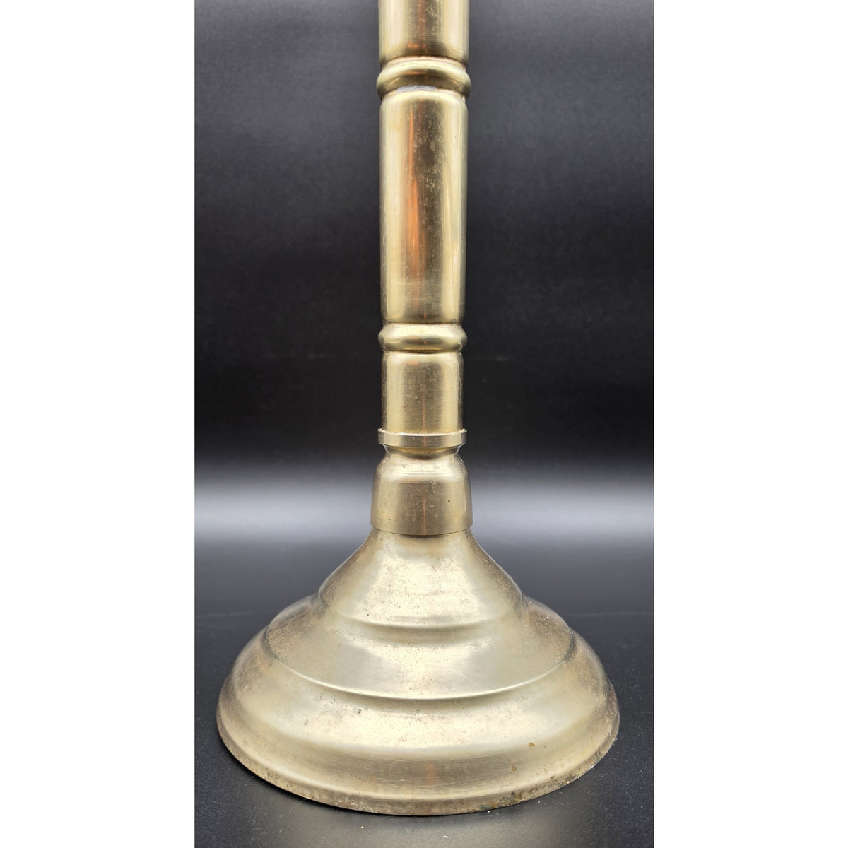 Vintage Brass Toilet Paper Holder Stand Free Standing Bathroom Roll Caddy 22"