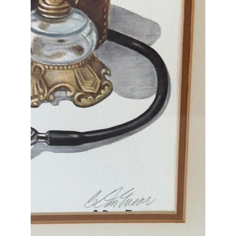 House Call Lithograph by C. Don Ensor Framed Signed w/ COA 23x28 Vintage 1976
