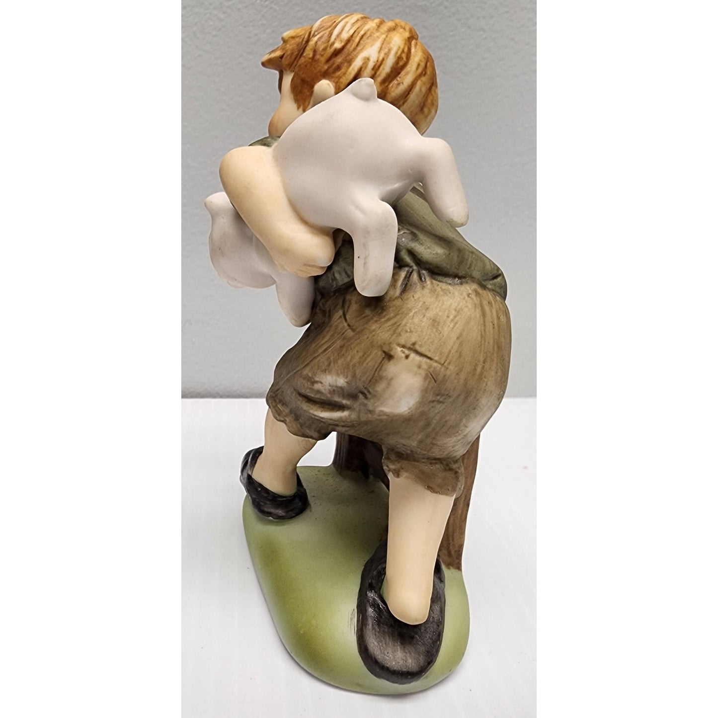 Vintage Norcrest Japan Boy & Girl Figurine Pair Hand Painted 4.75" Collectible