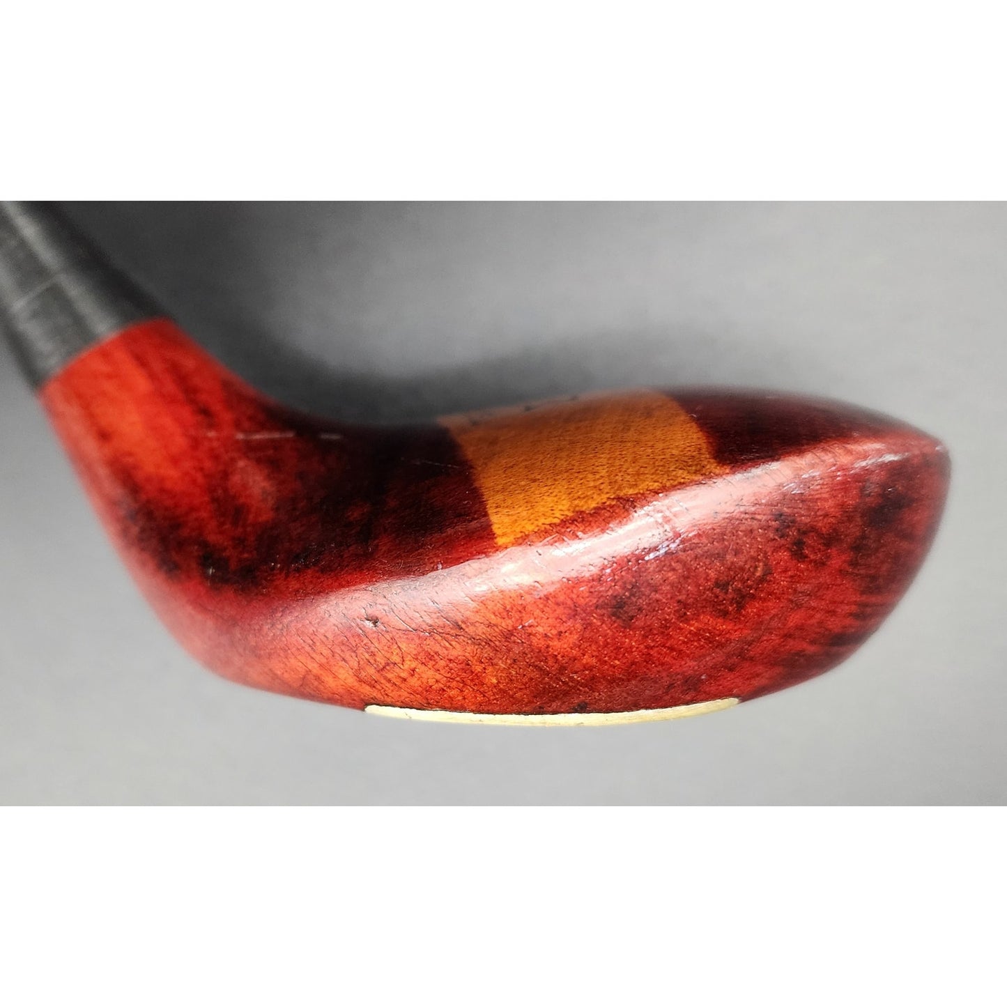 Vintage Cupples “PRO” Model Brassie Wood Golf Club Driver w/ Brass Sole Plate