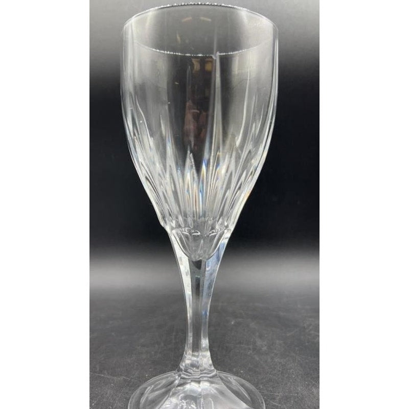 Set of 6 Godinger Ingrid Crystal Water Goblets 8.25" Cut Glass Ireland Discontinued