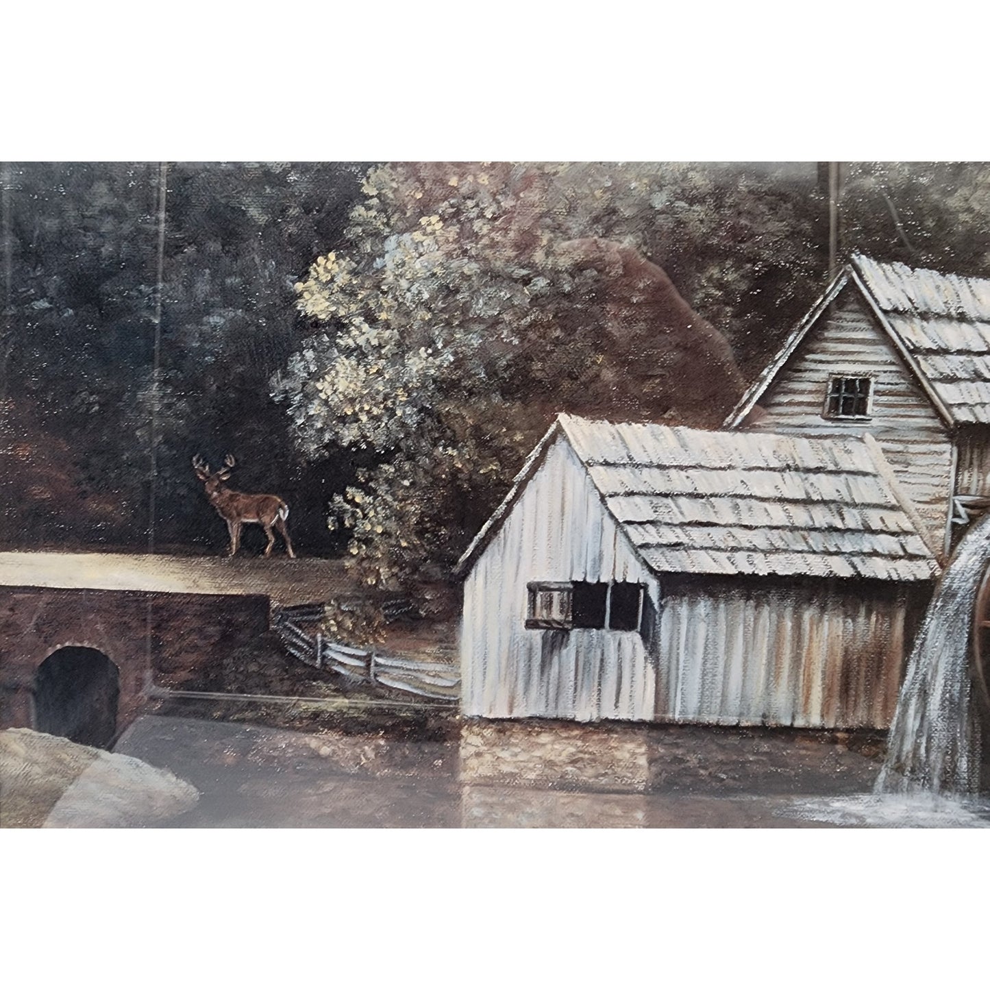 Mabry in Spring Lithograph by Glynda Turley Signed/Numbered Ornate Frame 29.5x26