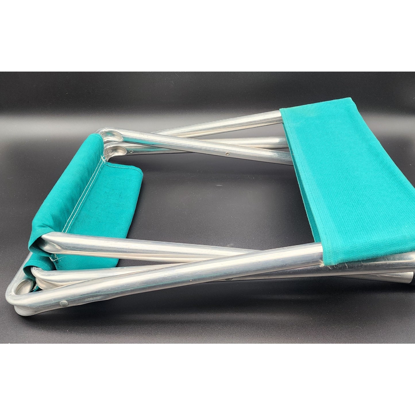 Vintage Masters Tournament Folding Chair Teal Green w/ Extra Cover Lightweight