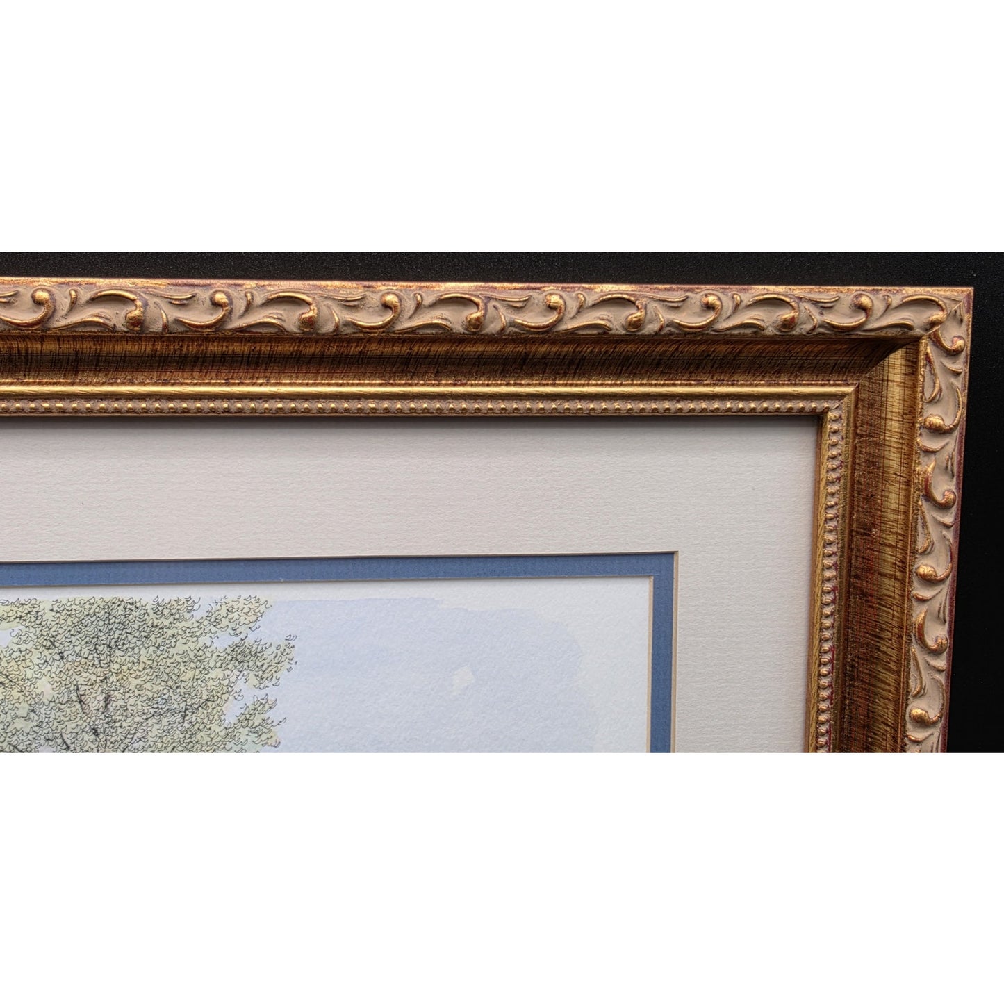 Howard Fain Signed Mt Pleasant Baptist Church 1801 Beautifully Framed Lithograph
