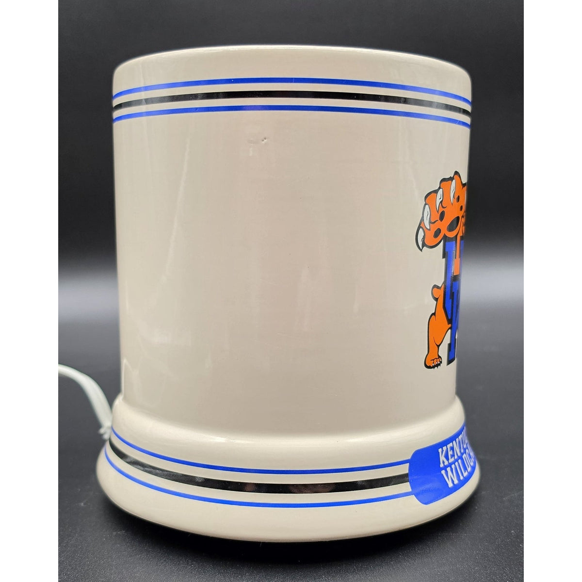 Vintage UK Kentucky Wildcats Ceramic Electric Candle Warmer Jar Melter W/ Scent