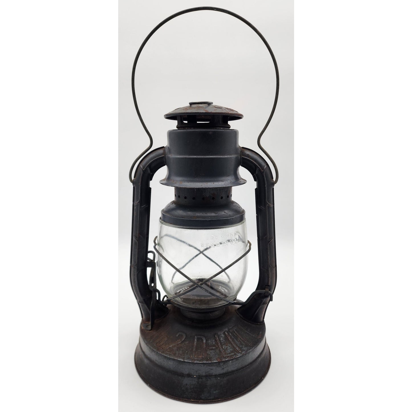 Antique Dietz No.2 D-Lite Kerosene Lantern NY USA LOC-NOB Globe Vintage 1930s