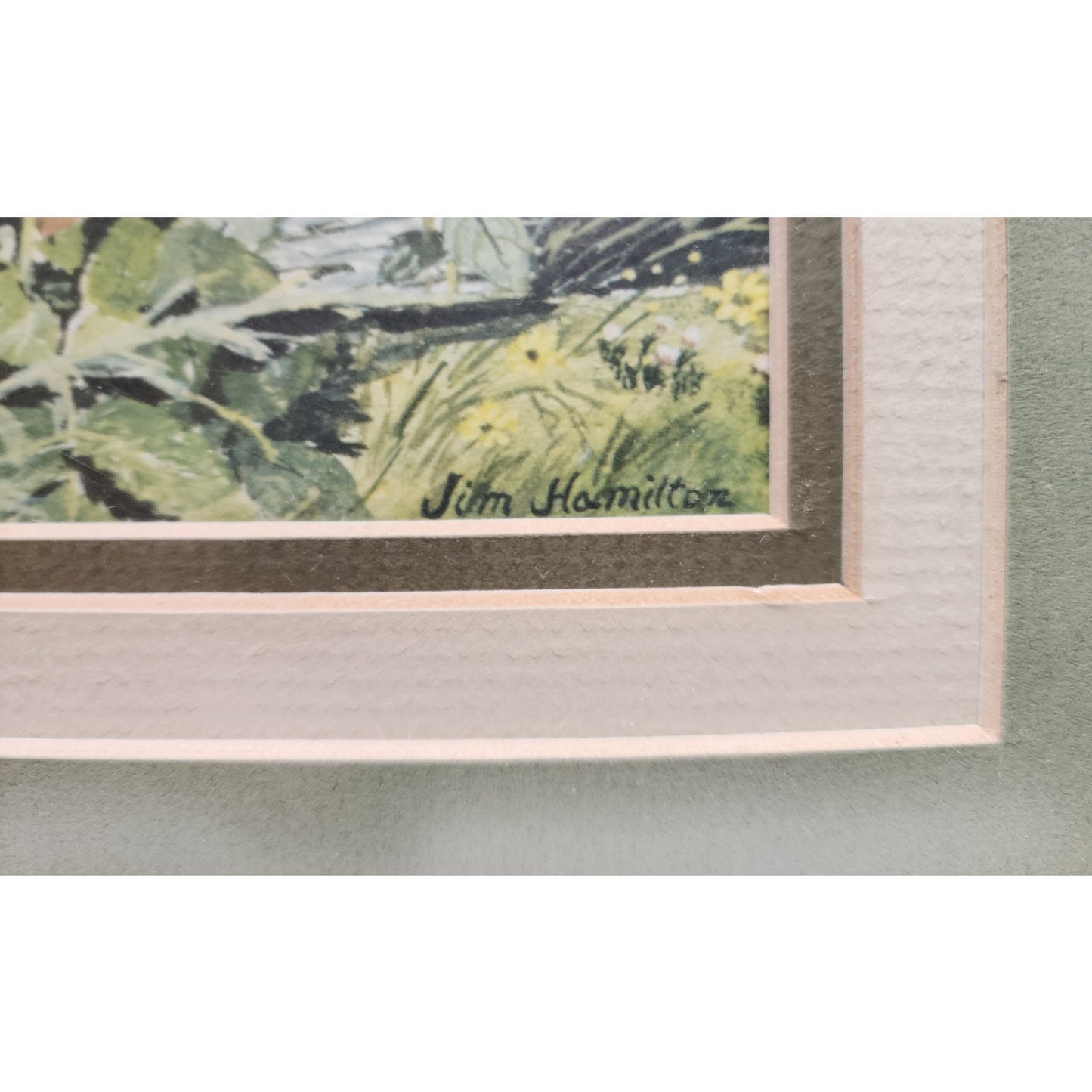 His Eye Is On The Sparrow Signed Lithograph by Jim Hamilton 177/500 Framed Art
