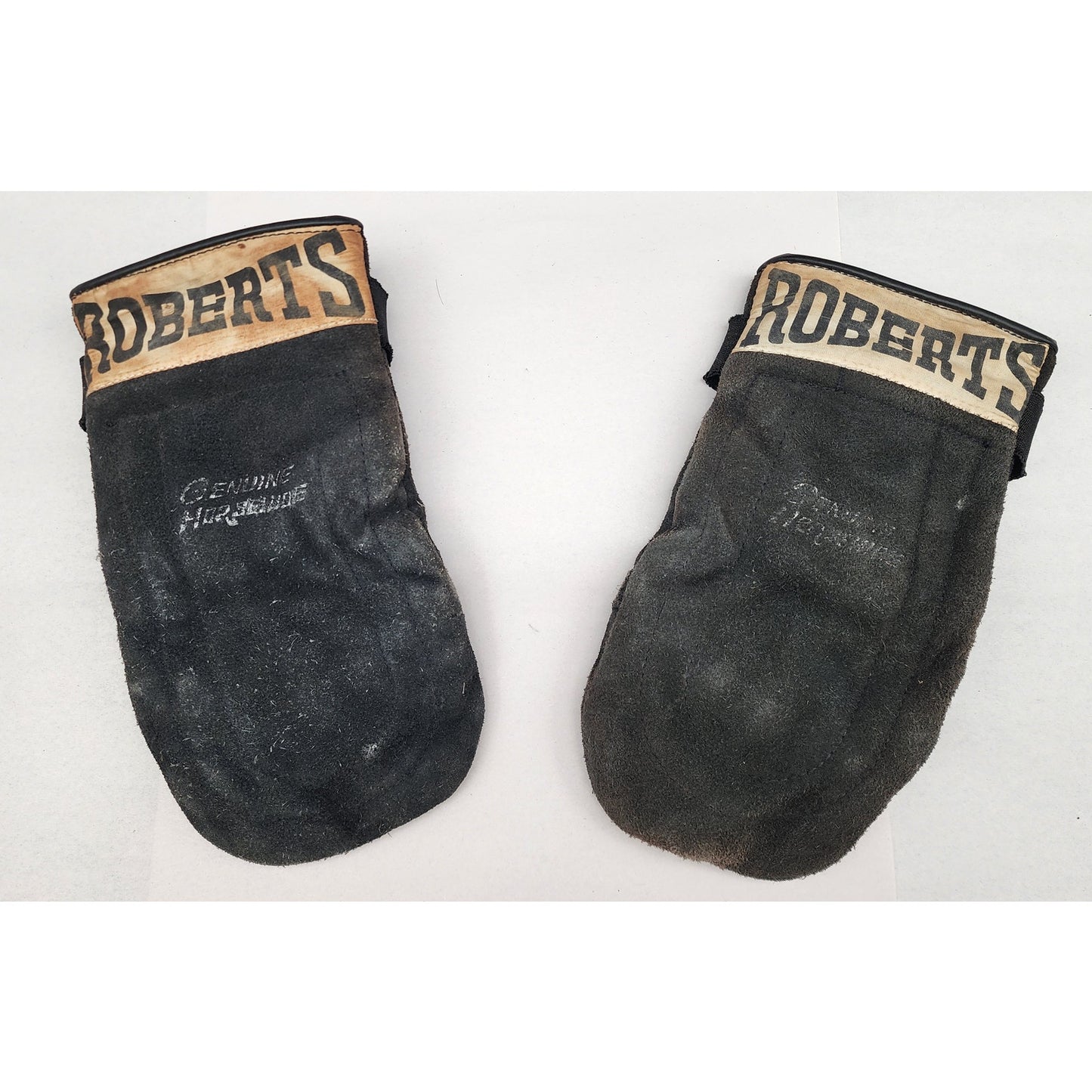 Vintage Rawlings 10P Punching Bag & Roberts Horsehide Gloves Japan Boxing Set
