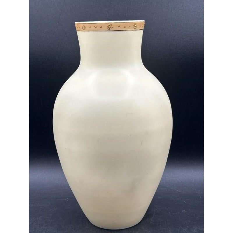 Works Superior Decorating Austria Porcelain Vase – Hand-Painted Florals & Gold Trim, 11.5″