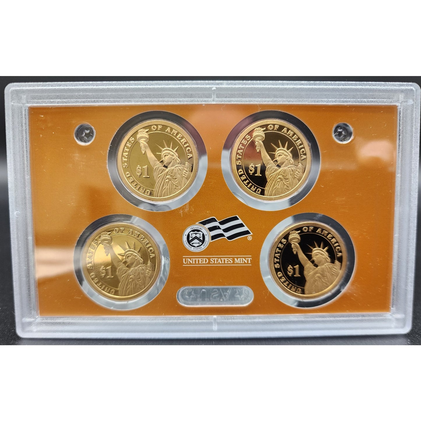 2007 Presidential US Mint $1 Proof Set + 1989 Mini Page Presidents Foldout Bundle