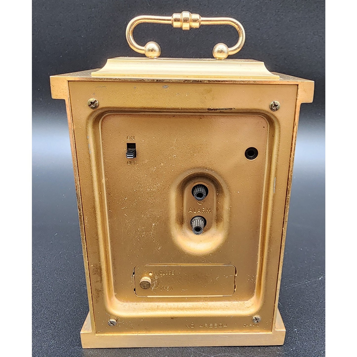 Vintage Bulova Brass Quartz Alarm Clock Japan – Carriage Style, Tested & Working