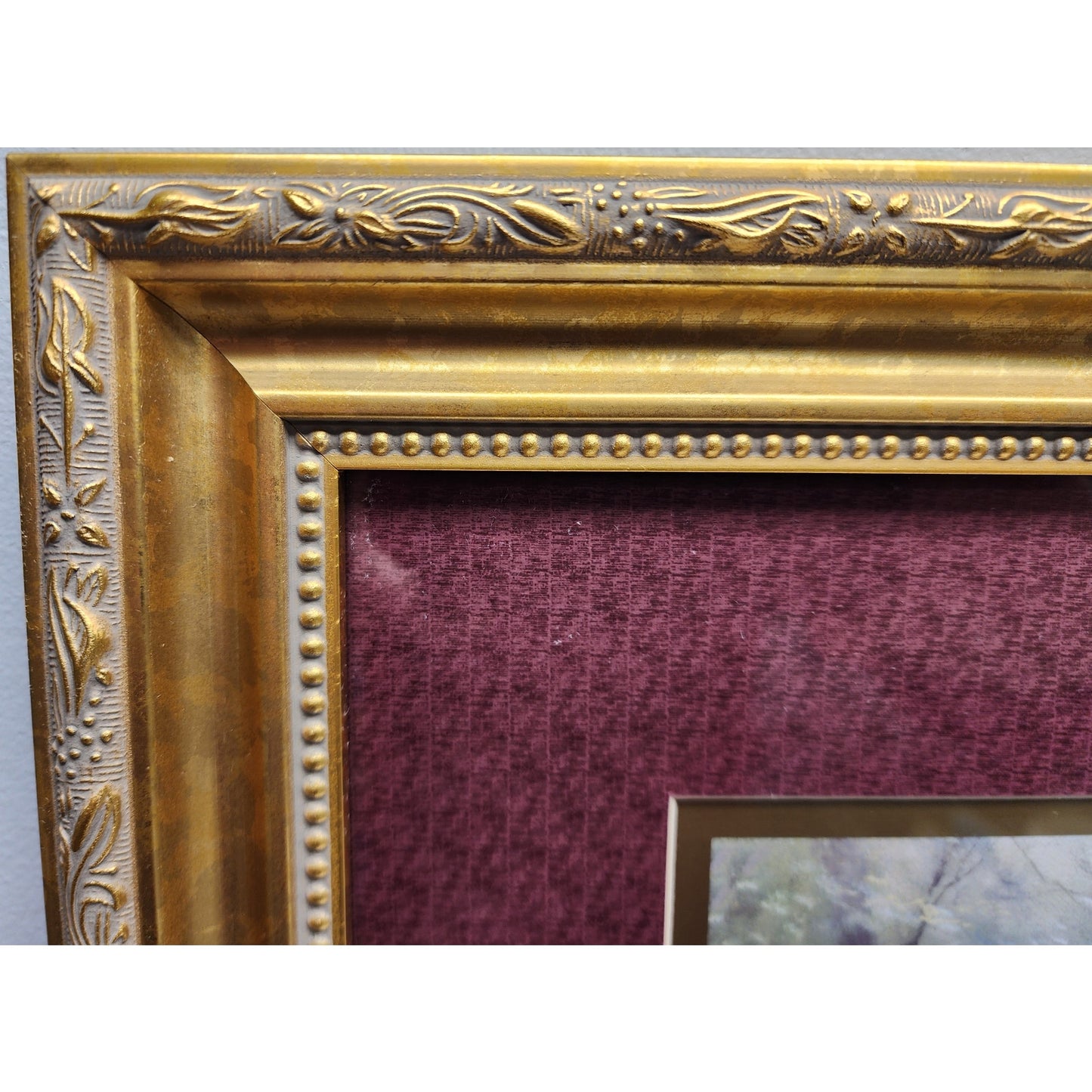 Thomas Kinkade Garden of Promise Lithograph Framed 22x29 Psalm 145:13 2002