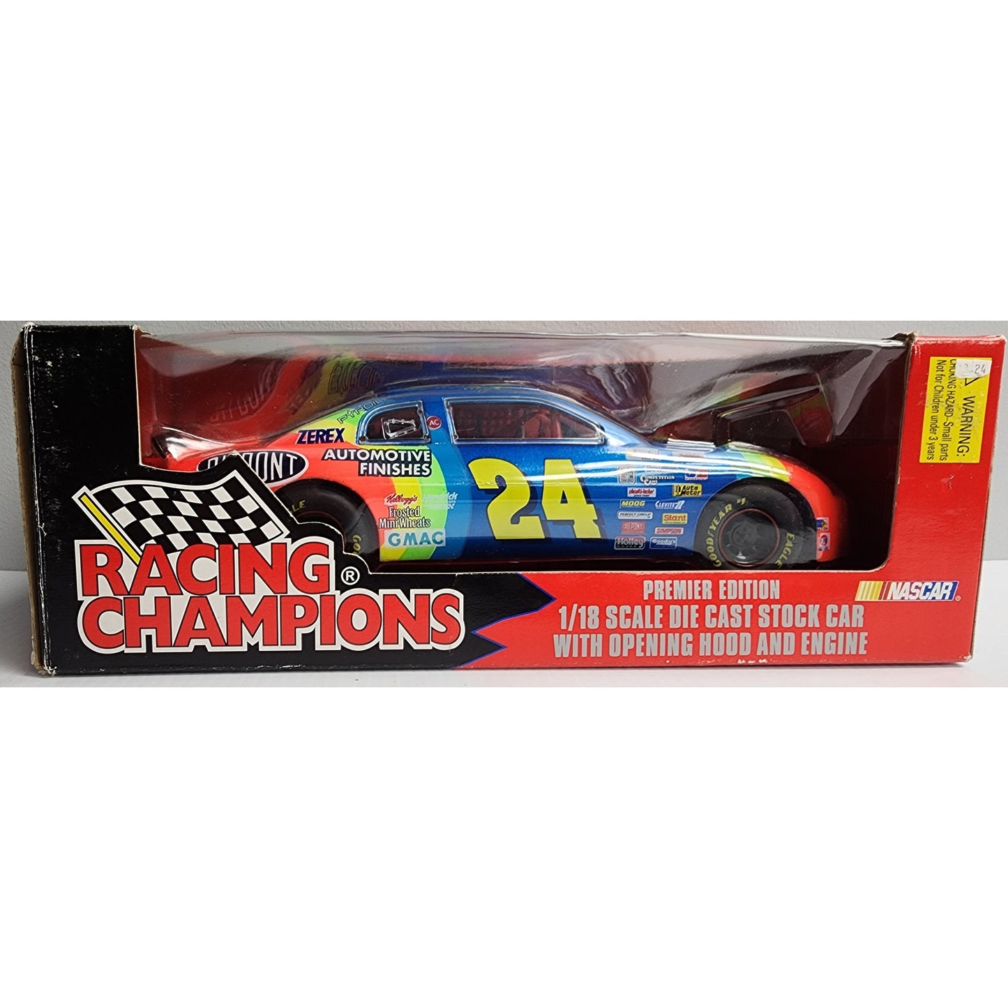 1996 Racing Champions 1/18 Jeff Gordon #24 DuPont Chevy Monte Carlo Die-Cast MIB