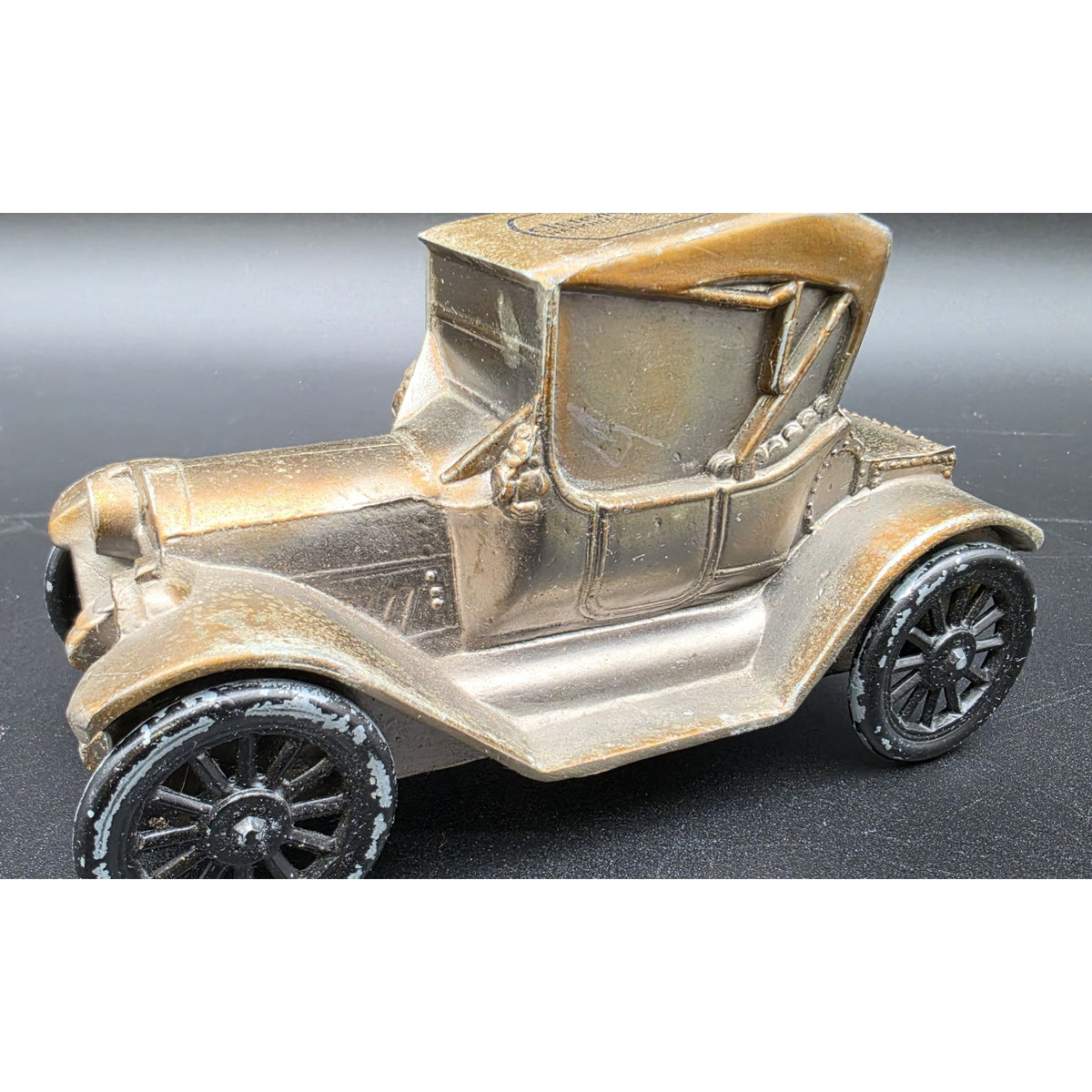 Vintage 1974 Banthrico 1915 Chevrolet Bank Clermont National Metal Car Bronze