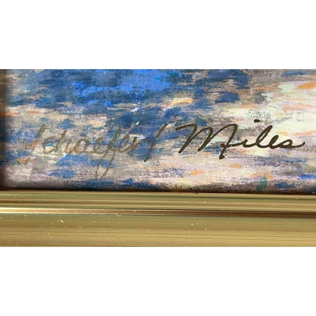 Schaefer Miles “Flowering Path” Seriolithograph #35/48 Gold Frame COA Appraisal