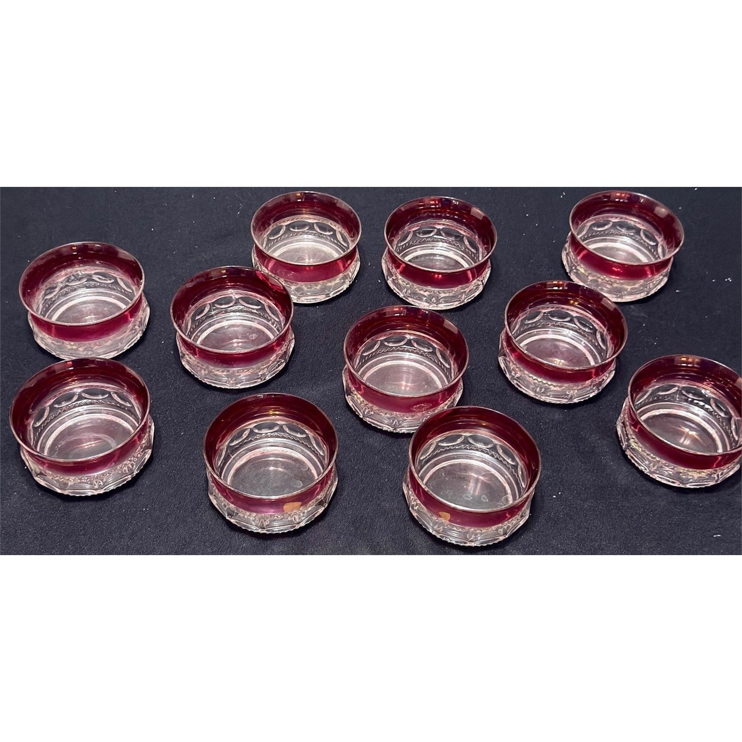Set of 11 Vintage King's Crown Pattern Dessert/Finger Bowls