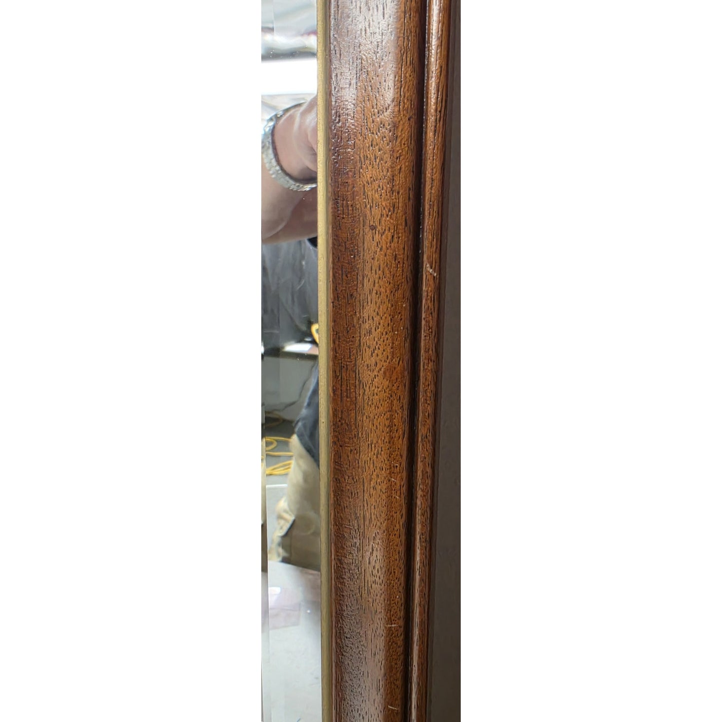 Vintage Councill Craftsmen Ornate Beveled Mirror 42x21 Mahogany Beauty