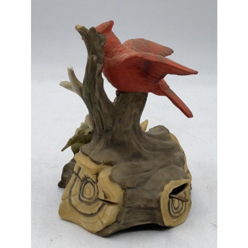 Vintage Cardinal Music Figurine – Wind-Up – 6" Tall – Charming Woodland Design - Rare