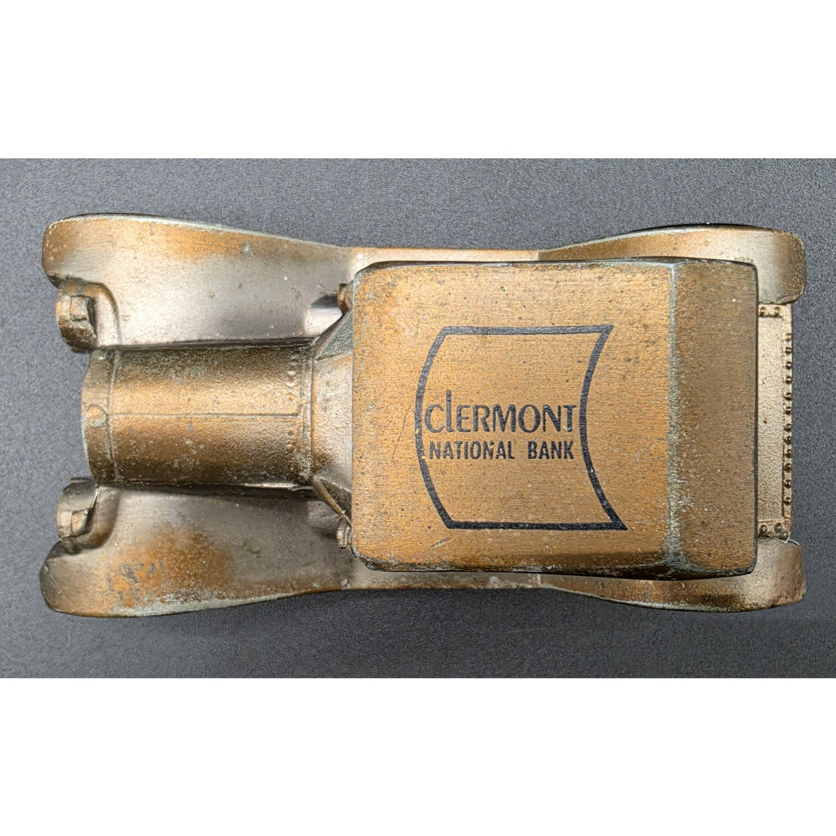 Vintage 1974 Banthrico 1915 Chevrolet Bank Clermont National Metal Car Bronze