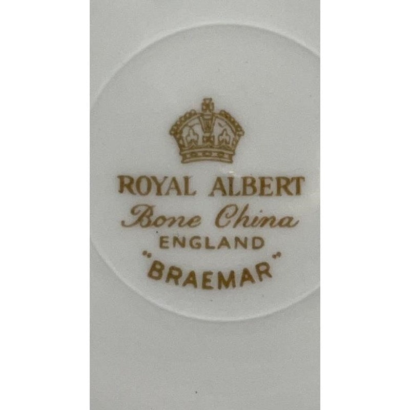 Royal Albert Braemar Bone China Tea Cup & Saucer Set of 6 Pink Gold Pinecone