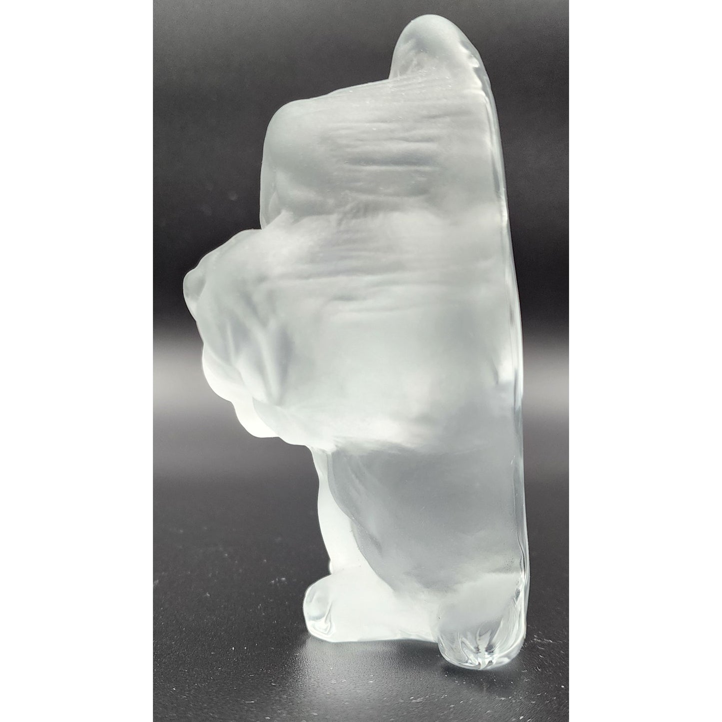 Viking Glass Hand Made USA Scottish Terrier Paperweight Bookend 5.25” Figurine