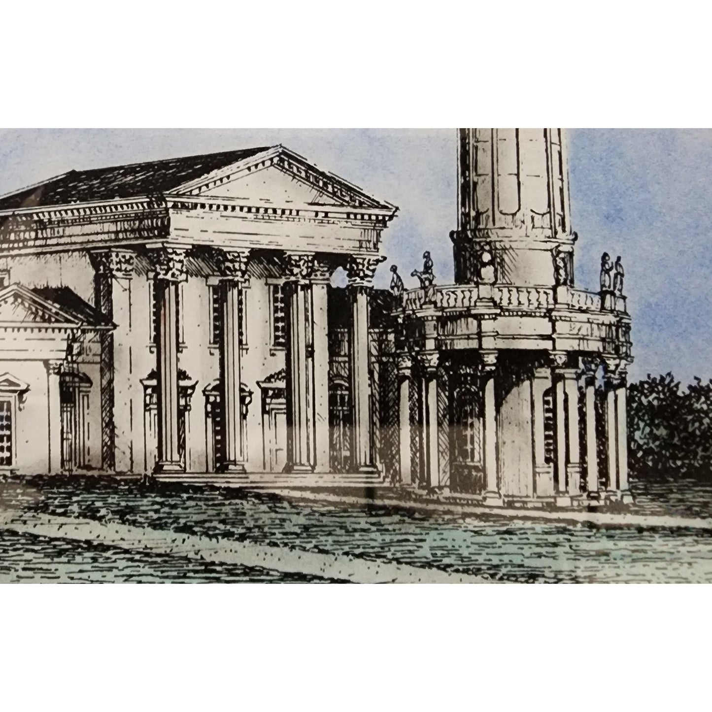 Signed Lithograph “The Water Tower” Wadia Newman Louisville Landmark Framed Art