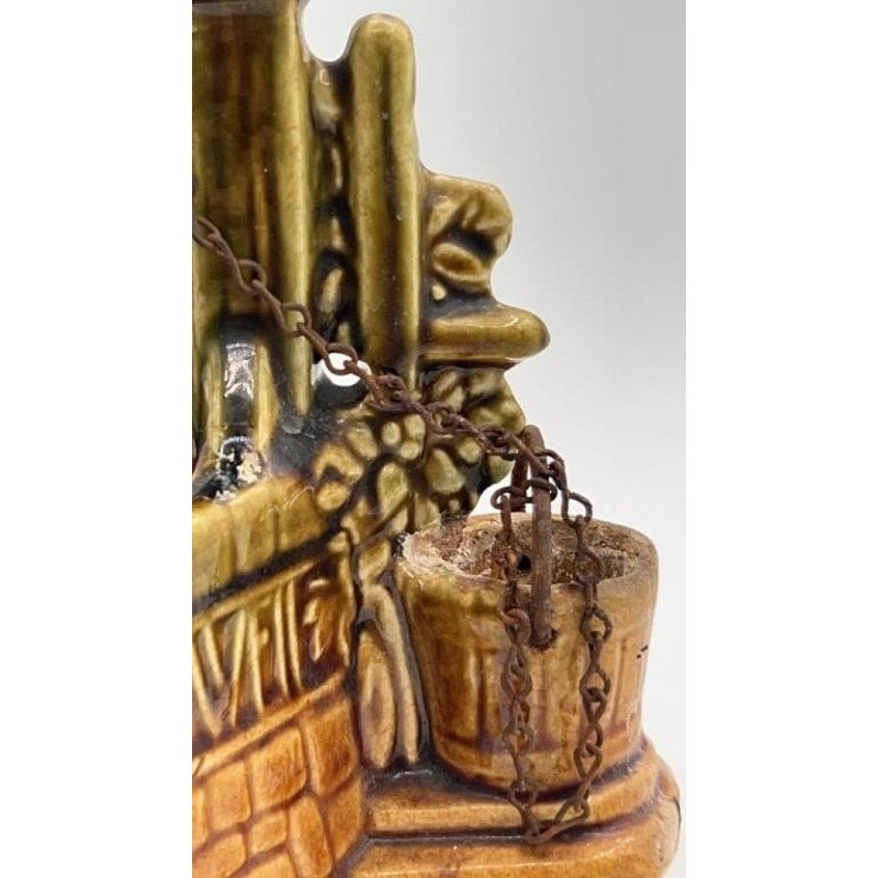 Vintage McCoy Pottery Wishing Well Planter – Rustic Mid-Century Charm