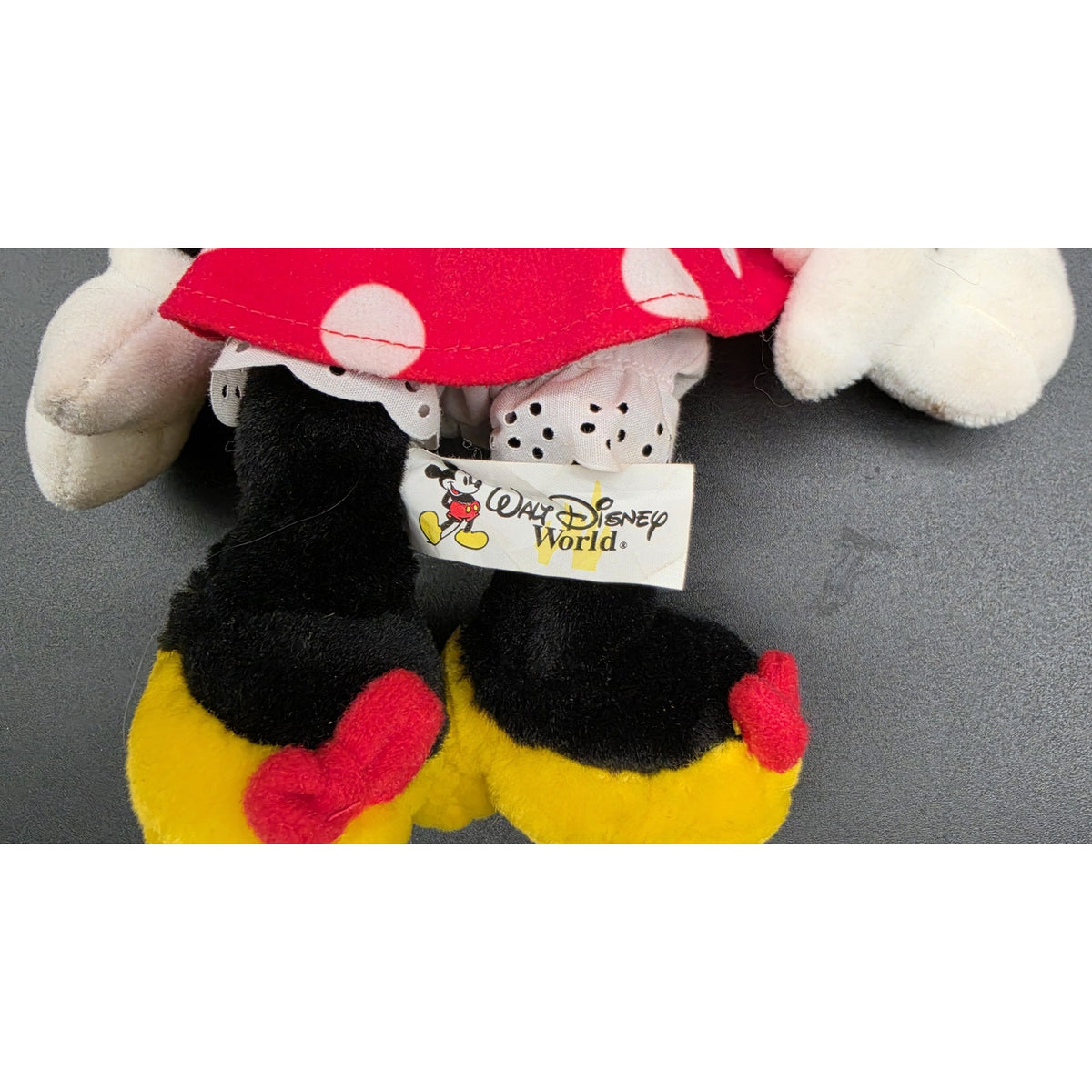 Vintage Walt Disney World Minnie Mouse Plush 10.75" Polka Dot Dress Plush Doll