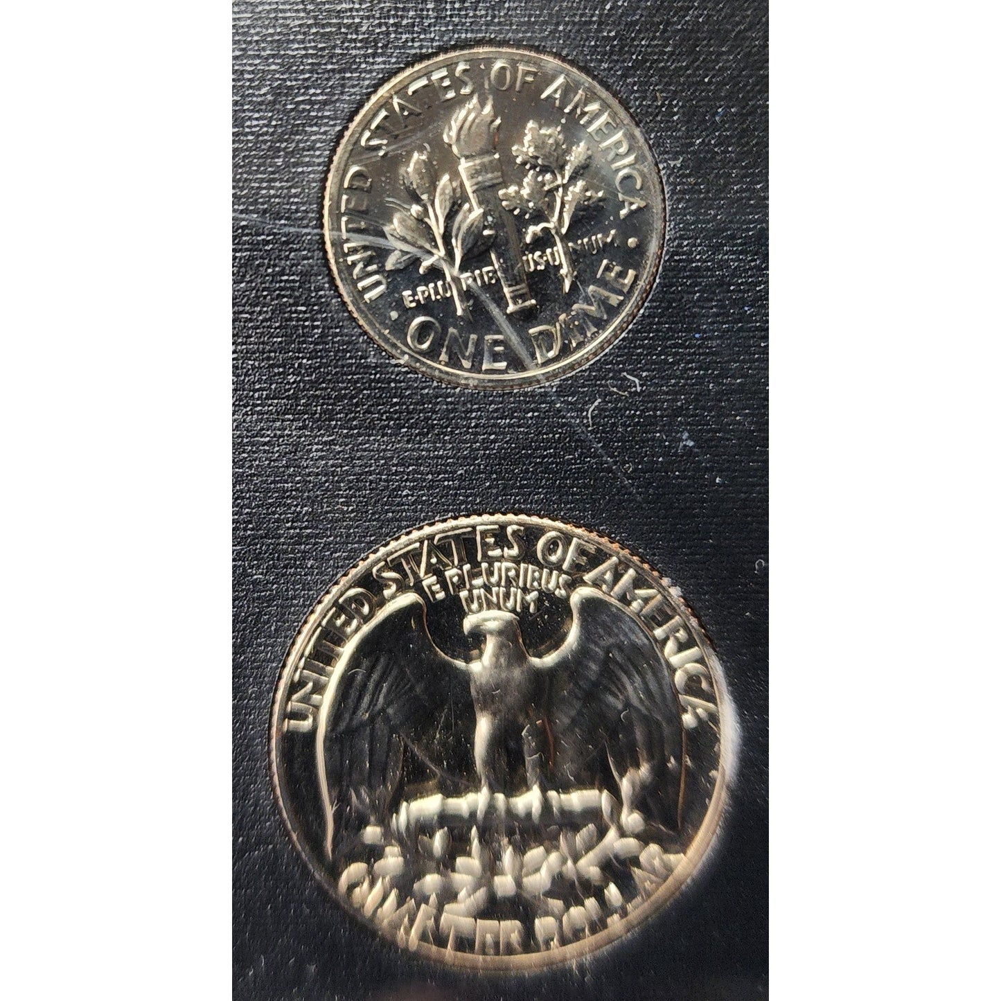 1971 U.S. Proof Set + 1863 Florida $1 Confederate Note • Display Pair • Repro