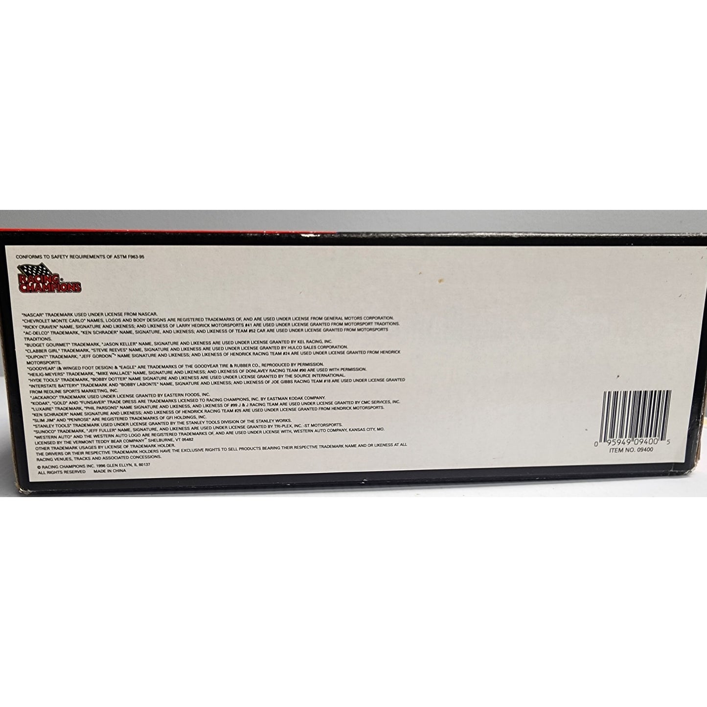 1996 Racing Champions 1/18 Jeff Gordon #24 DuPont Chevy Monte Carlo Die-Cast MIB