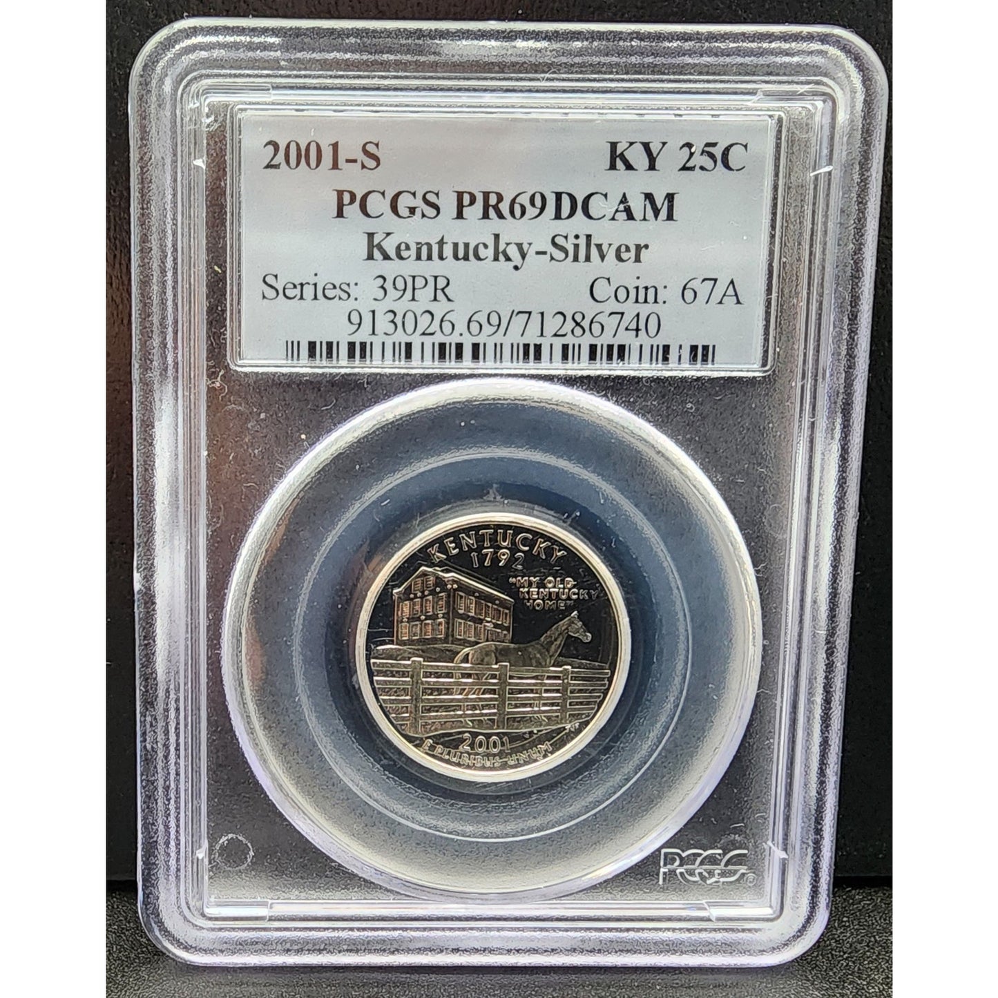 Kentucky Heritage Silver Set: 5oz Cumberland Gap, 1oz Flag Bar, Silver Quarter, $1 Bluegrass Coin