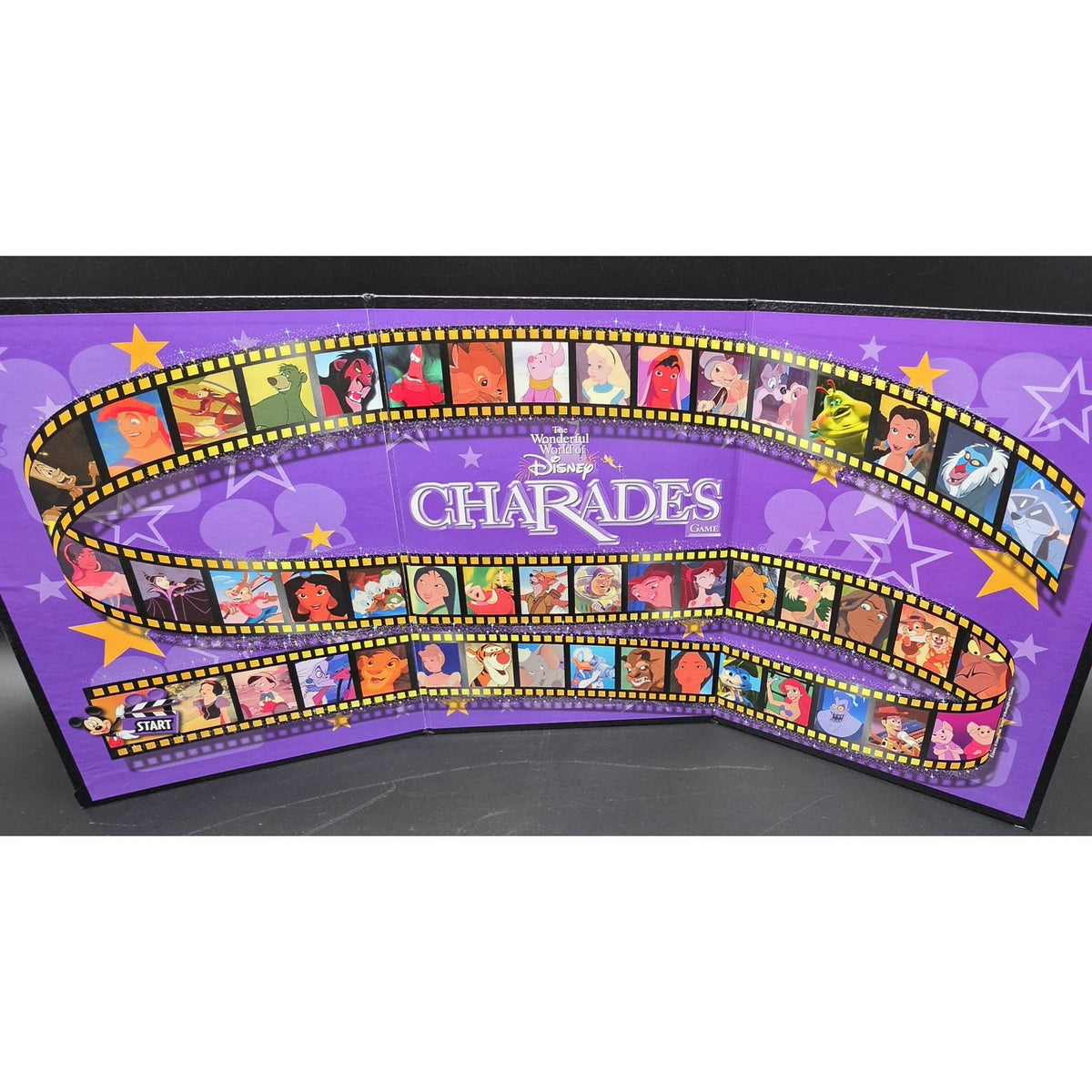 Vintage 1999 Disney Charades Board Game Mattel Metallic Tin Box Complete Set