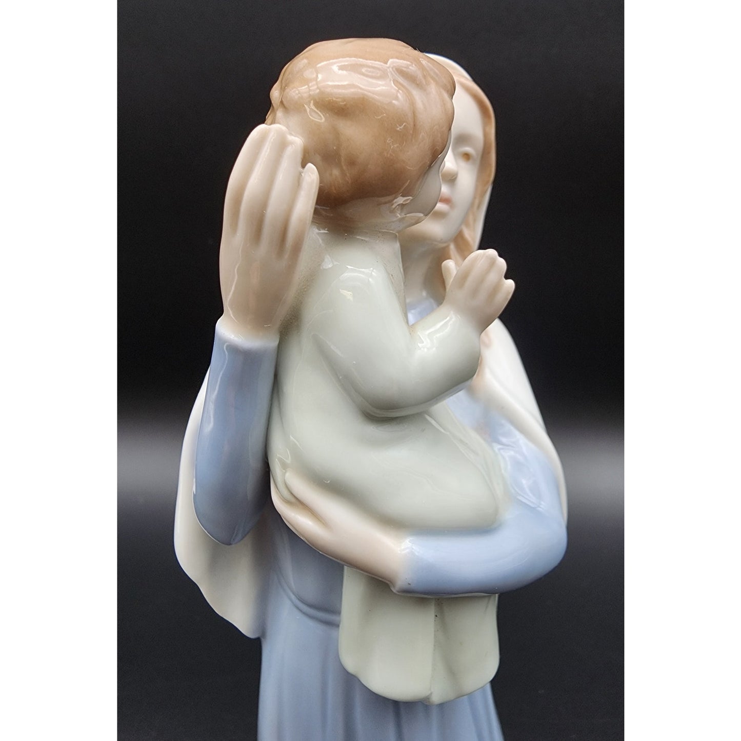 Vintage 1985 RR Roman Valencia Mary & Baby Jesus Porcelain Figurine Japan 10.25"