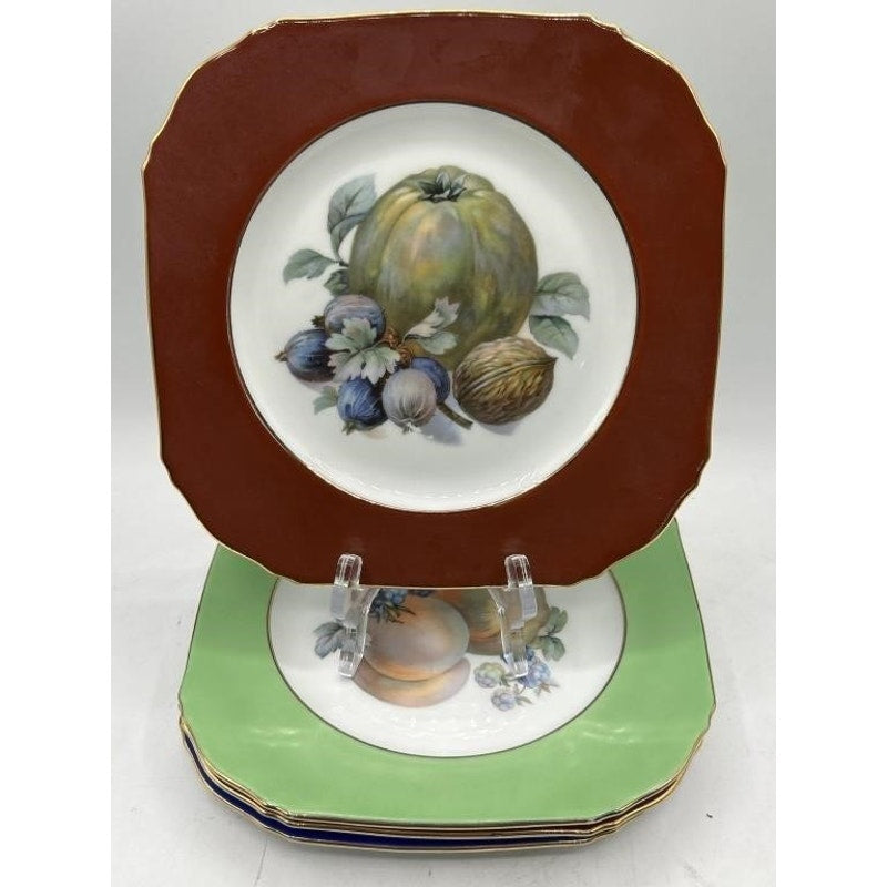 Vintage Art Deco Royal Doulton Style Luncheon Plates – Set of 6 - by Puls Czechoslovakia