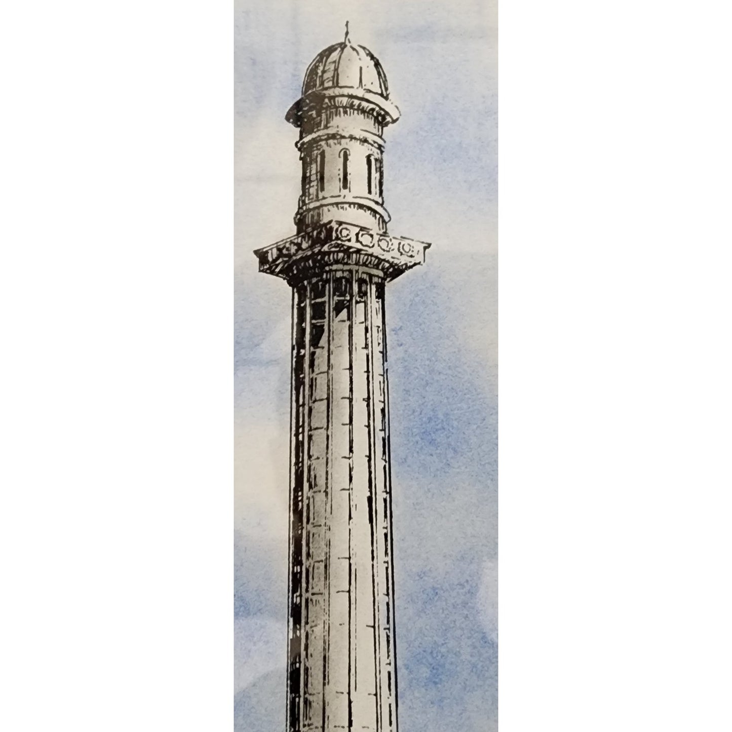 Signed Lithograph “The Water Tower” Wadia Newman Louisville Landmark Framed Art