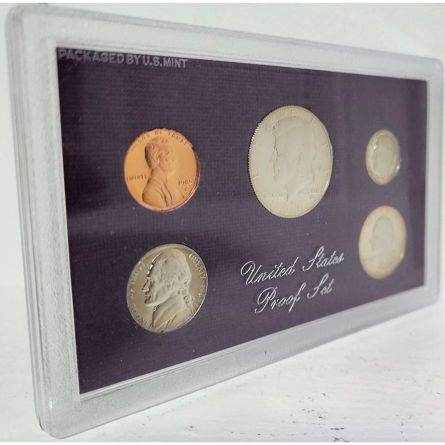 1985‑S U.S. Mint Proof Set • 5‑Coin Clad • Original Box • Brilliant Deep Proofs