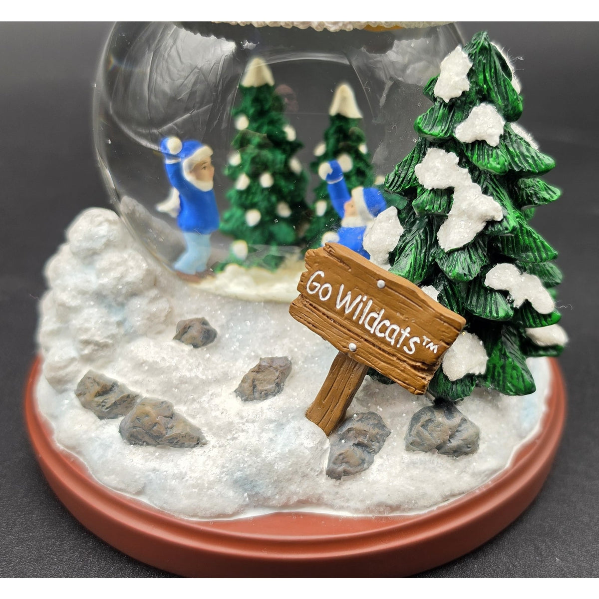 Vintage Univ of Kentucky Snowfight Snowman Snowglobe LE #356/3000 Wildcats